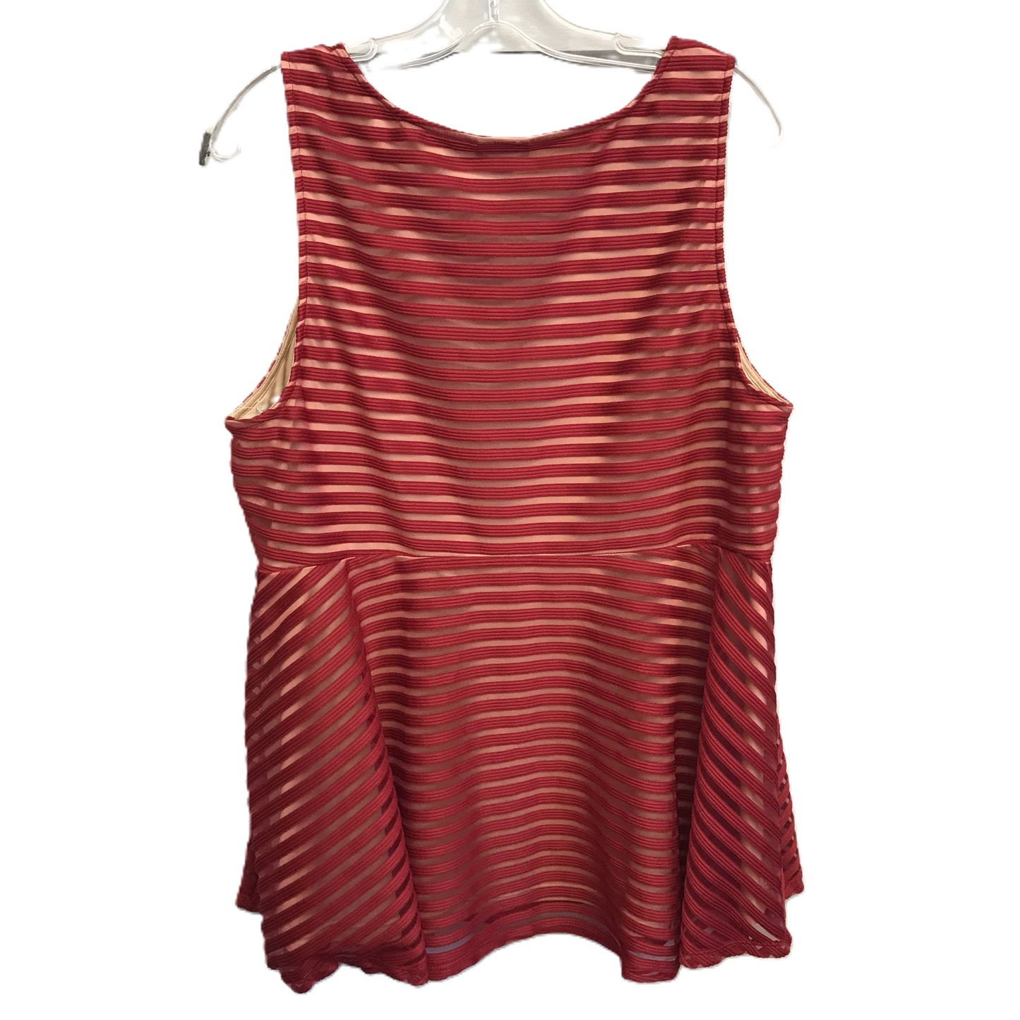 Red Top Sleeveless By Torrid, Size: 2x