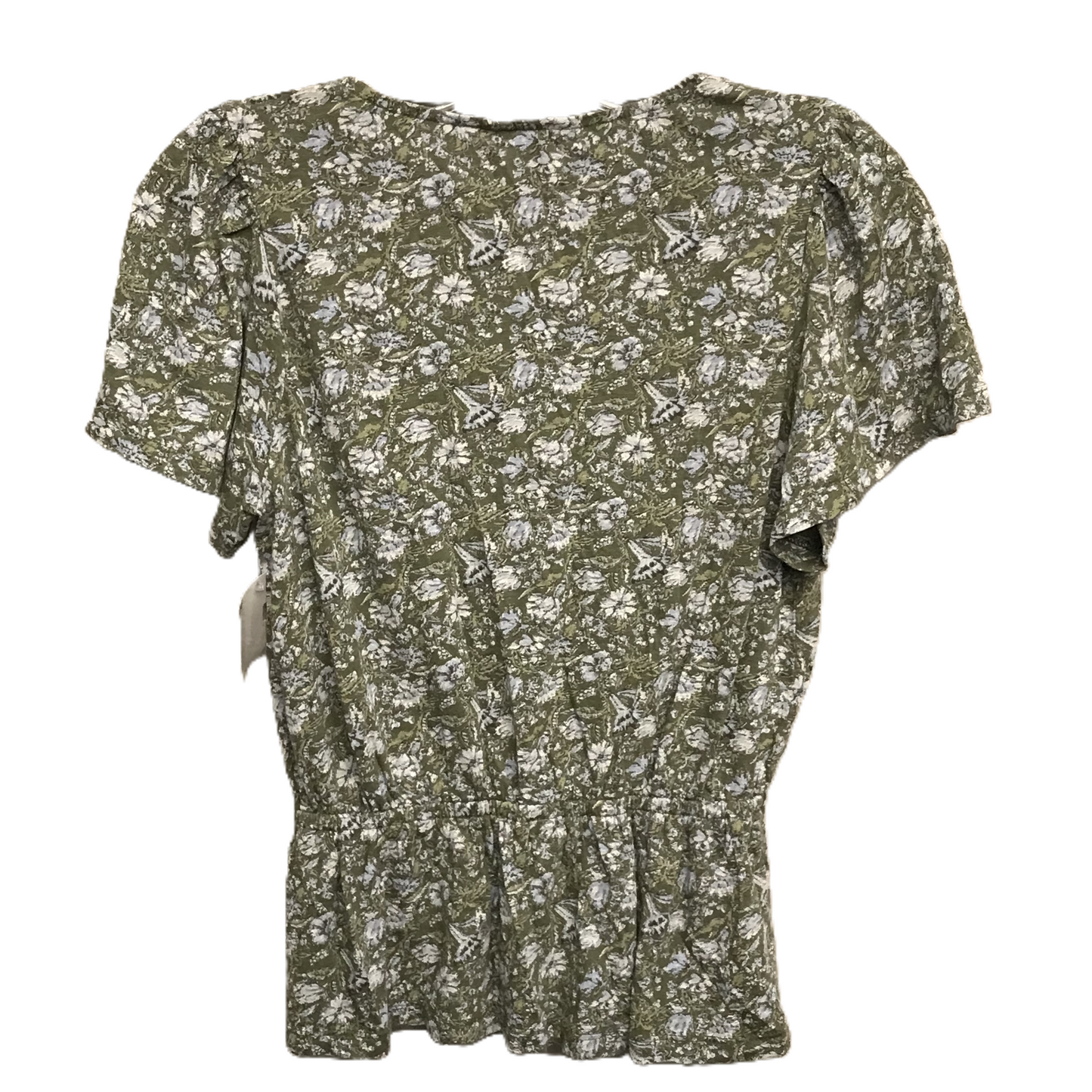 Floral Print Top Short Sleeve By Lucky Brand, Size: Petite   S