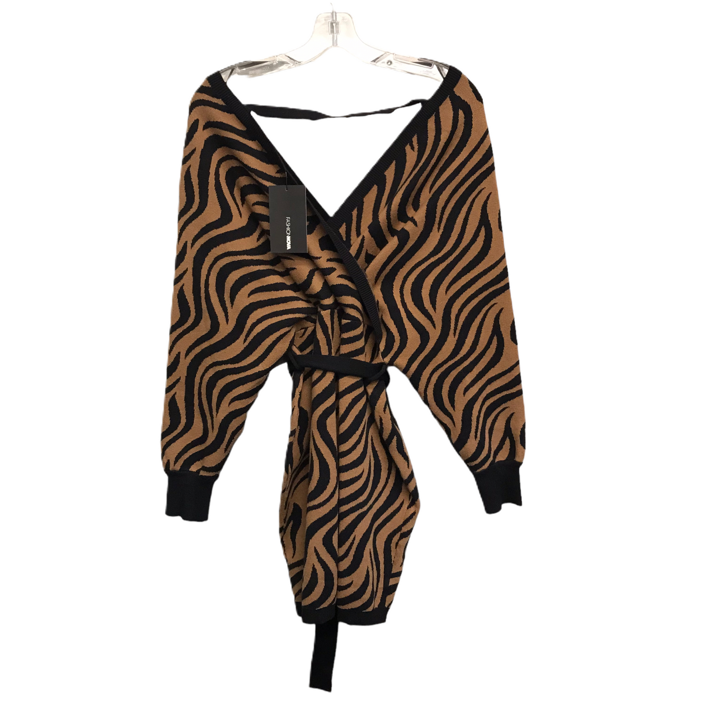 Dress Sweater By Fashion Nova In Animal Print, Size: Xxl