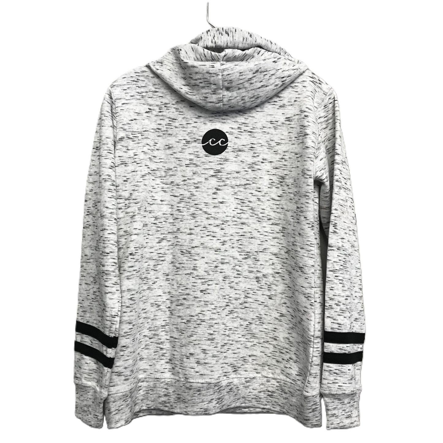 Sweatshirt Hoodie By J. America In Grey, Size: M