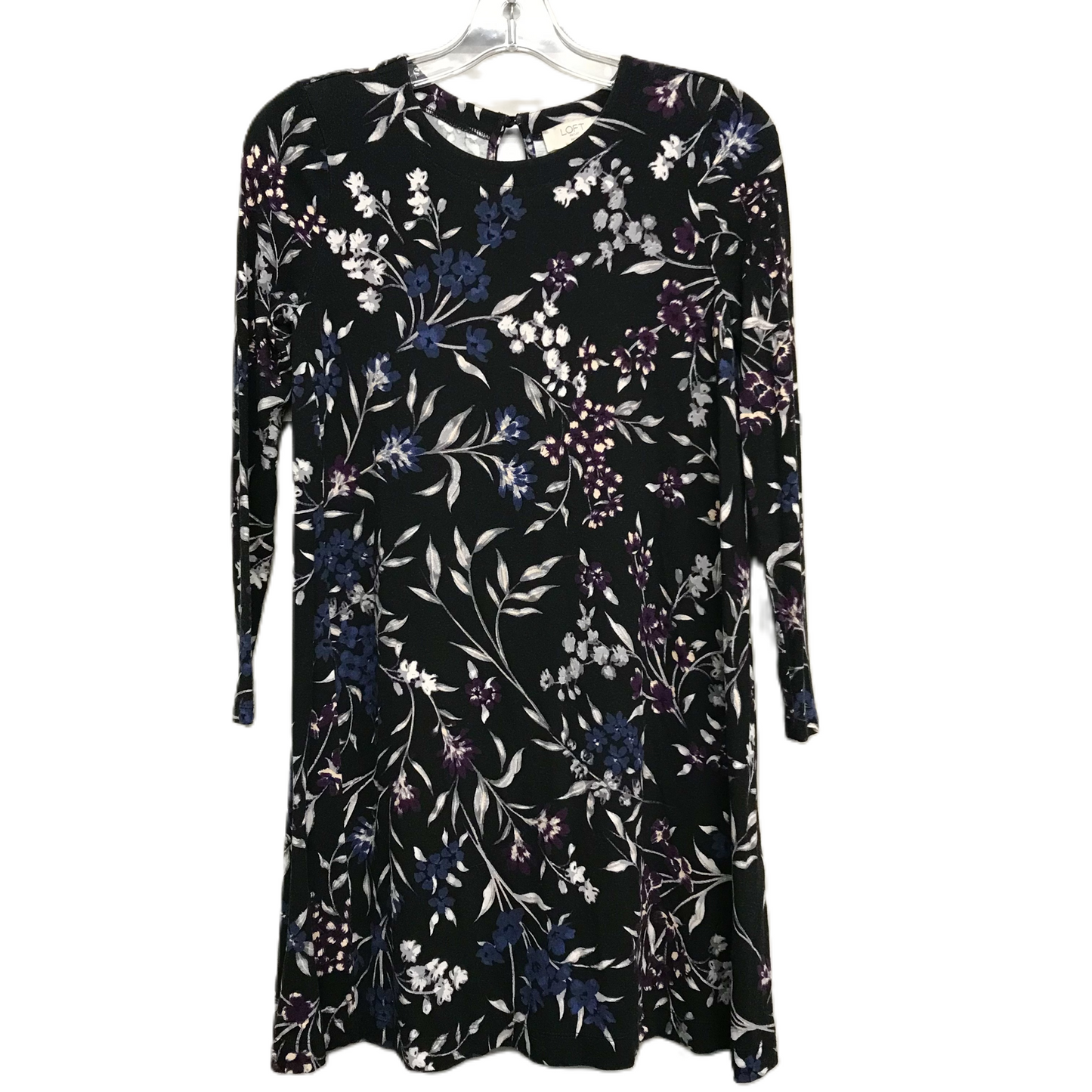 Dress LS Casual By Loft In Floral Print, Size: Petite   Xs