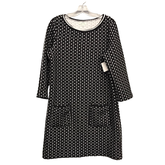 Dress Casual Midi By Max Studio In Black & White, Size: L