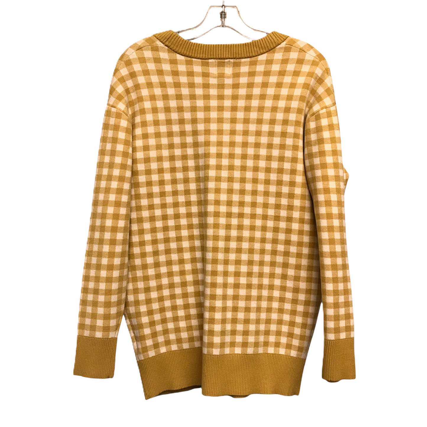 Sweater Cardigan By Joie In Gold & White, Size: S