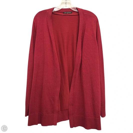 Cardigan By Lane Bryant In Red, Size: 3x