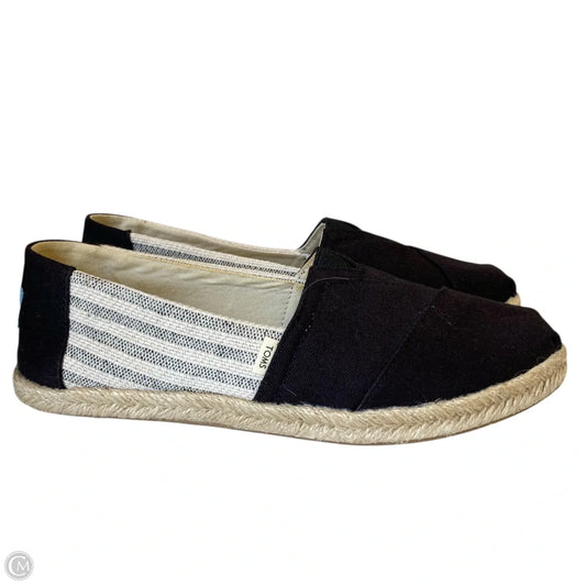 Shoes Flats By Toms In Black & Cream, Size: 7
