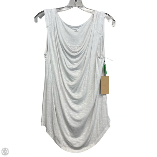 Top Sleeveless By Halogen In White, Size: M