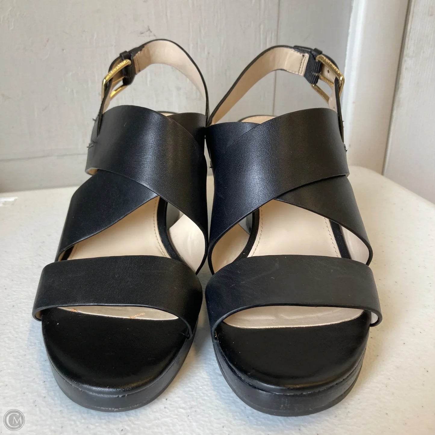 Shoes Heels Wedge By Cole-haan In Black, Size: 5