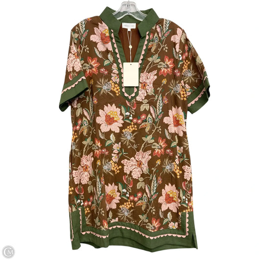 Dress Casual Short By Entro In Brown & Green, Size: L