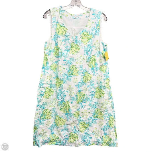 Dress Casual Midi By J. Jill In Blue & Yellow, Size: S