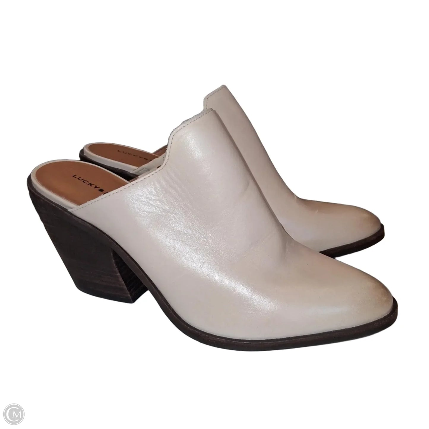 Shoes Heels Block By Lucky Brand In Beige, Size: 10