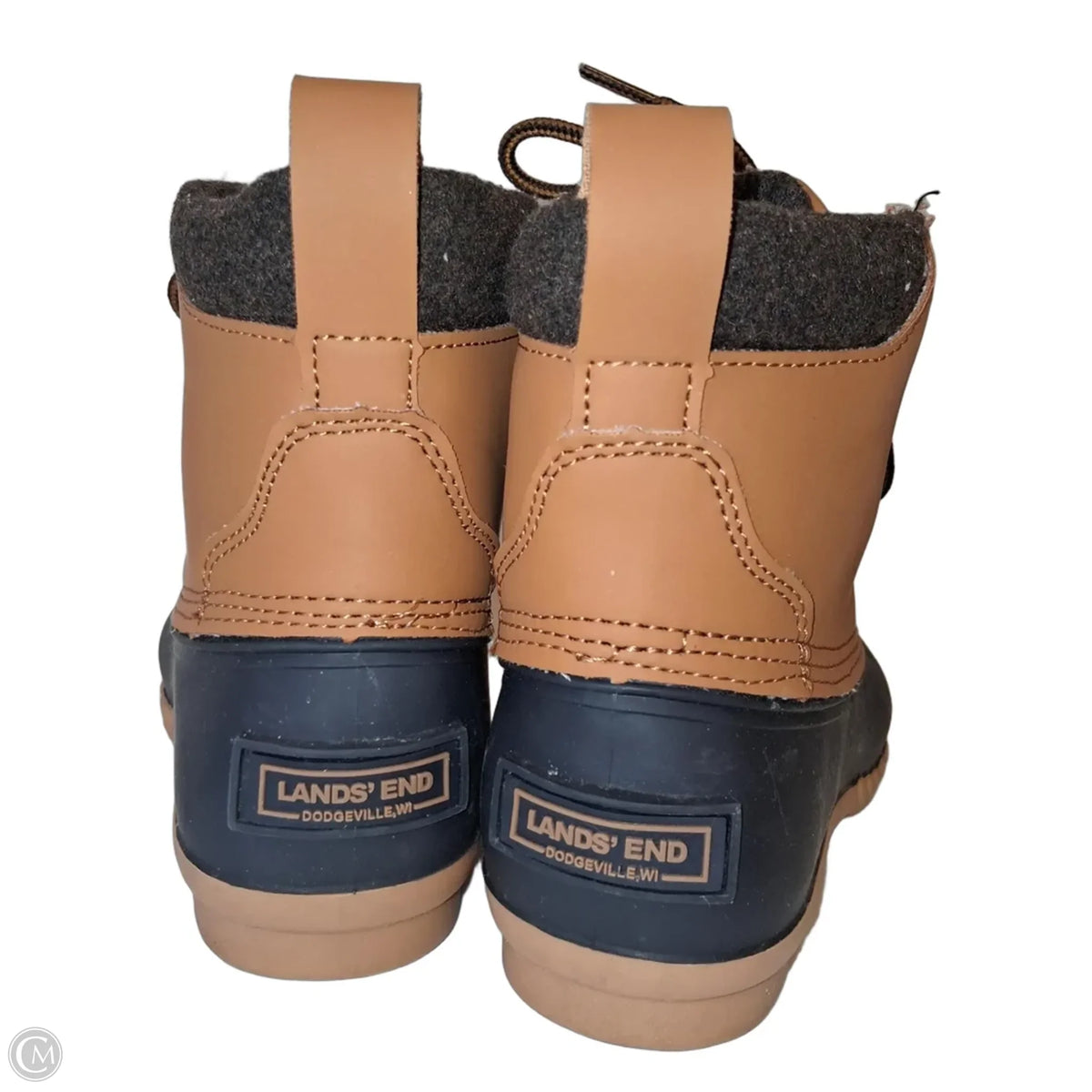 Boots Ankle Flats By Lands End In Navy, Size: 6