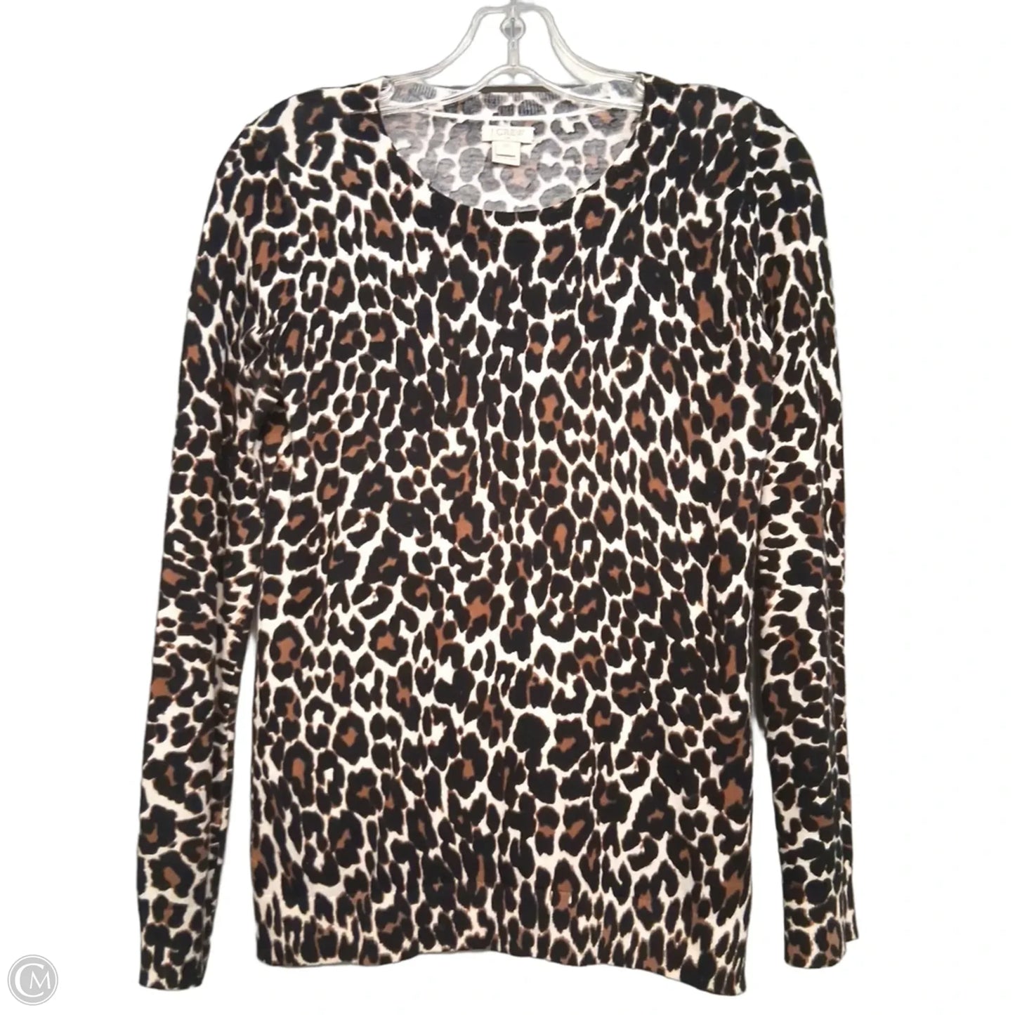 Top Long Sleeve By J. Crew In Animal Print, Size: Xxs