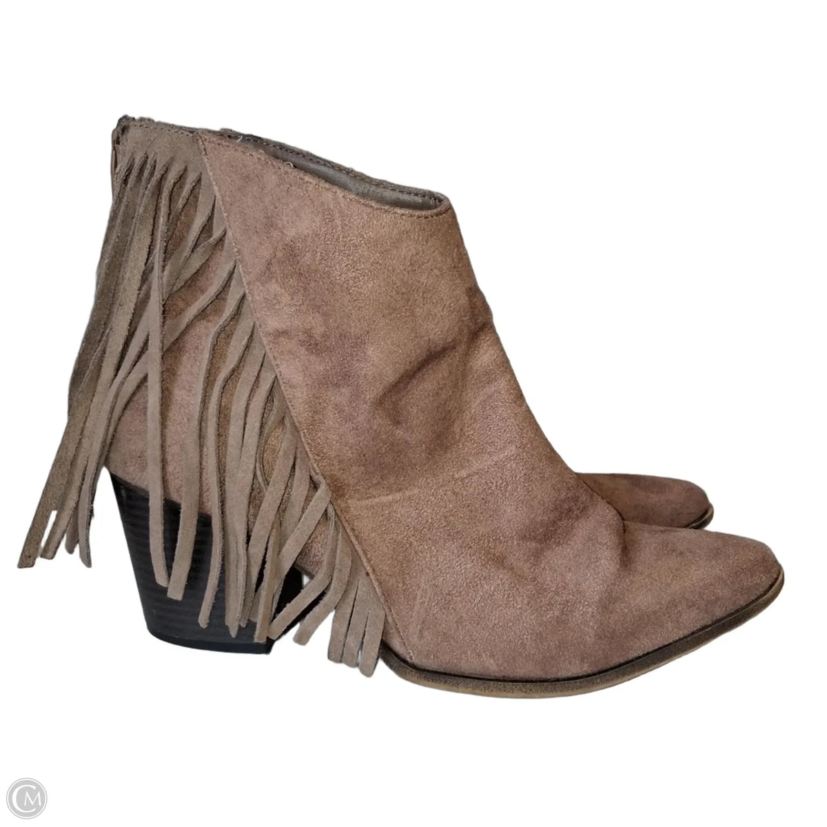 Boots Ankle Heels By Mossimo In Brown, Size: 11