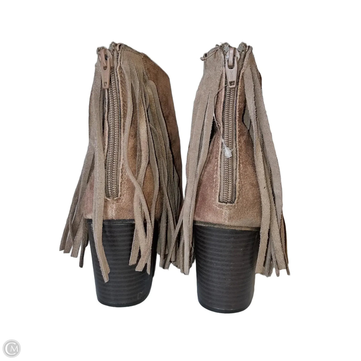 Boots Ankle Heels By Mossimo In Brown, Size: 11