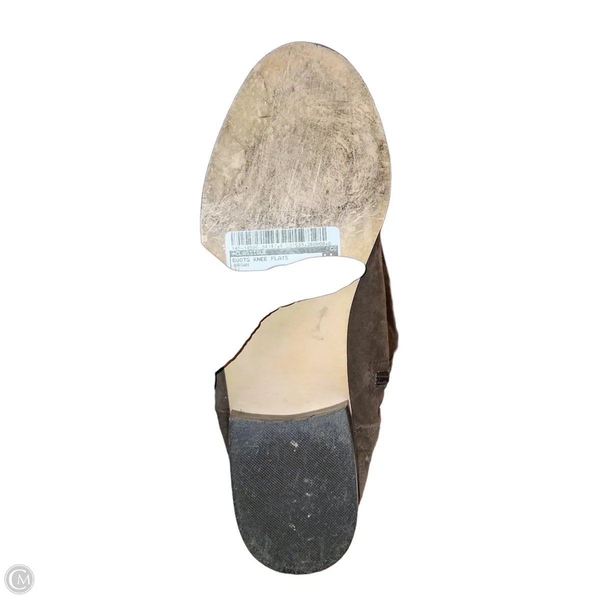 Boots Knee Flats By Classique In Brown, Size: 10