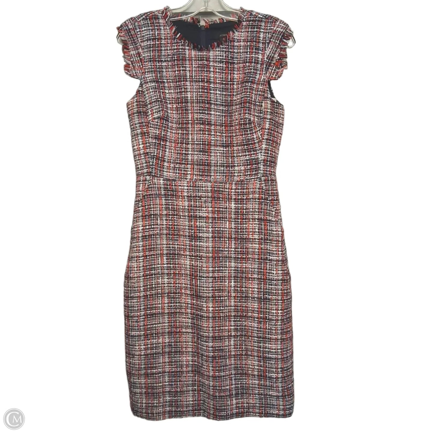 Dress Casual Midi By J. Crew In Blue Red & White, Size: S
