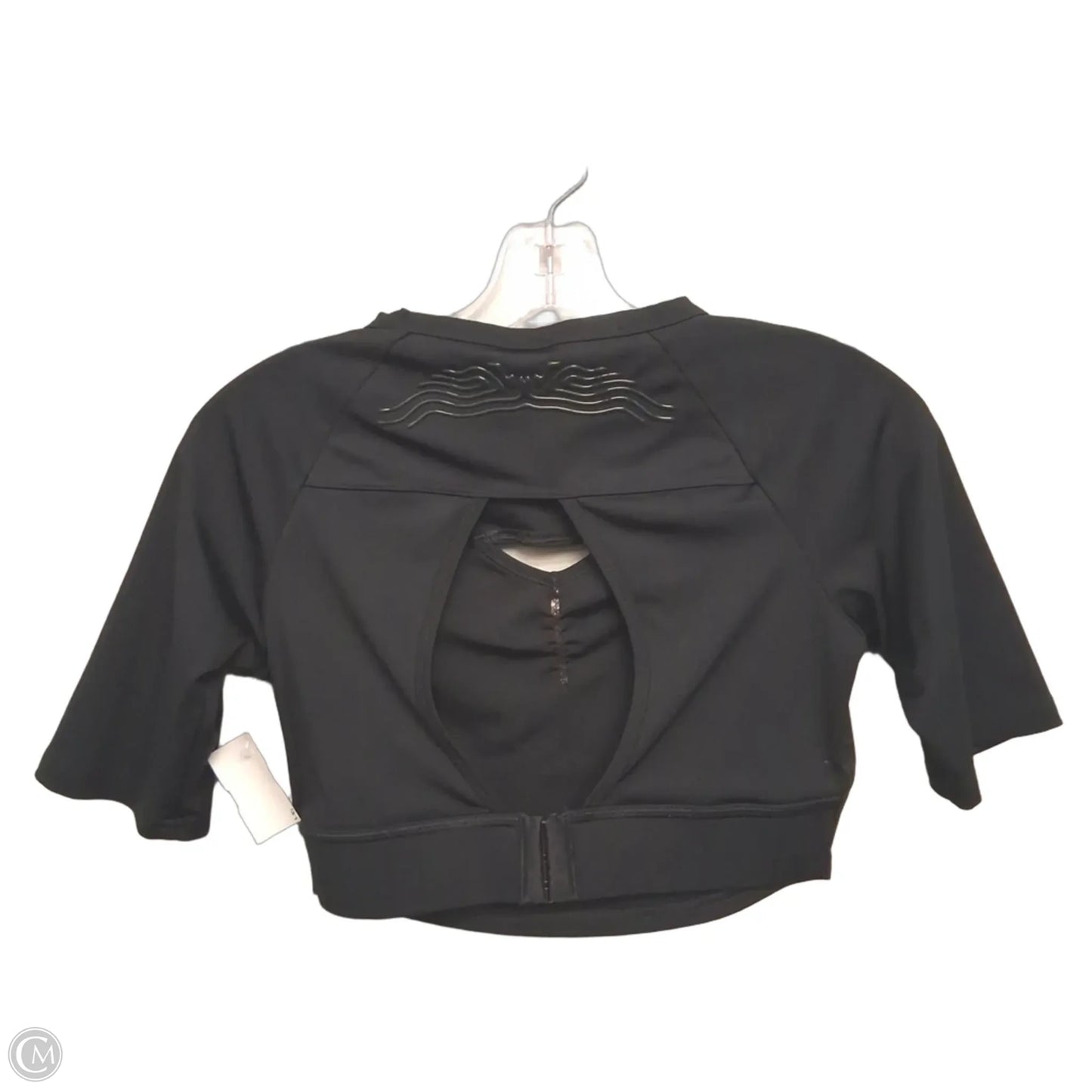 Athletic Top Short Sleeve By Gym Shark In Black, Size: M