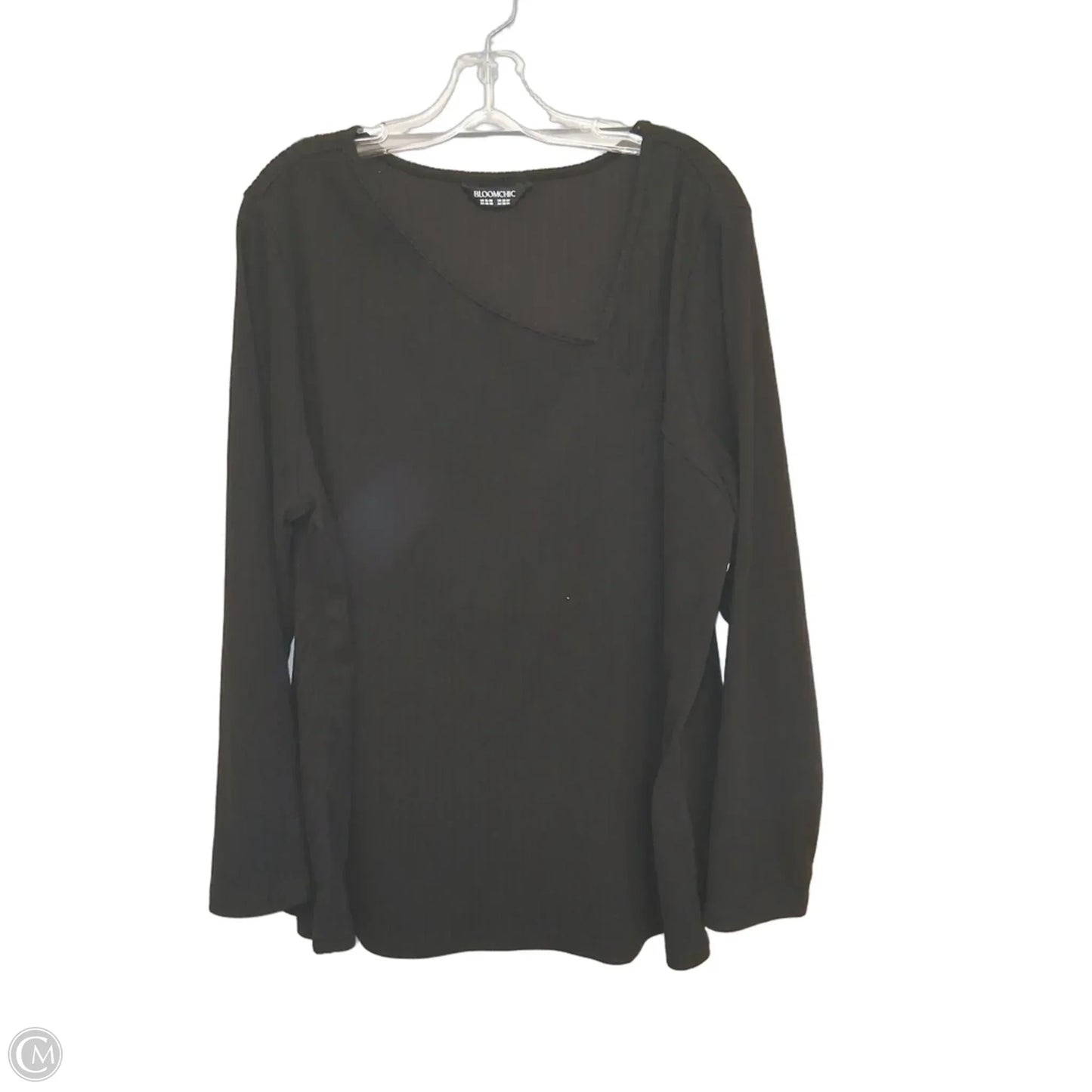 Top Long Sleeve By Bloomchic In Black, Size: 1x