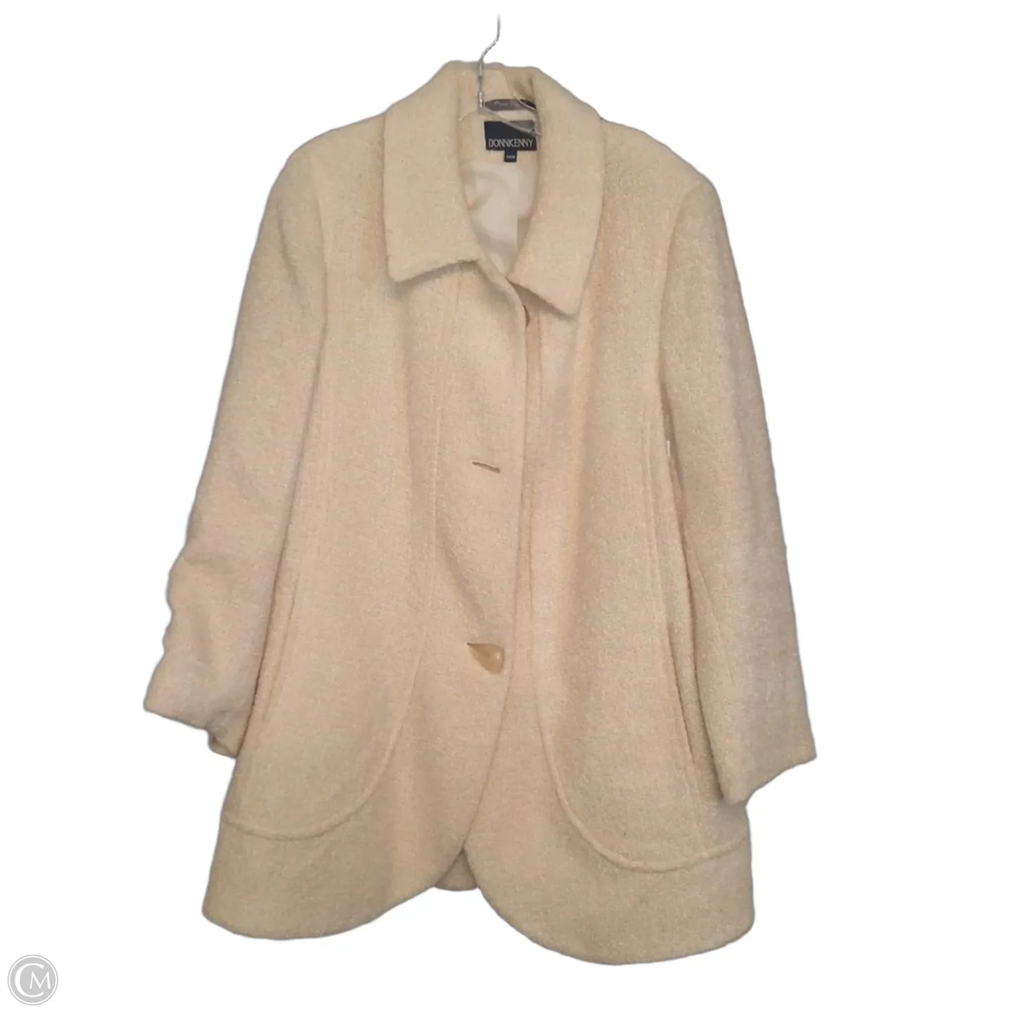 Coat  In Cream, Size: L