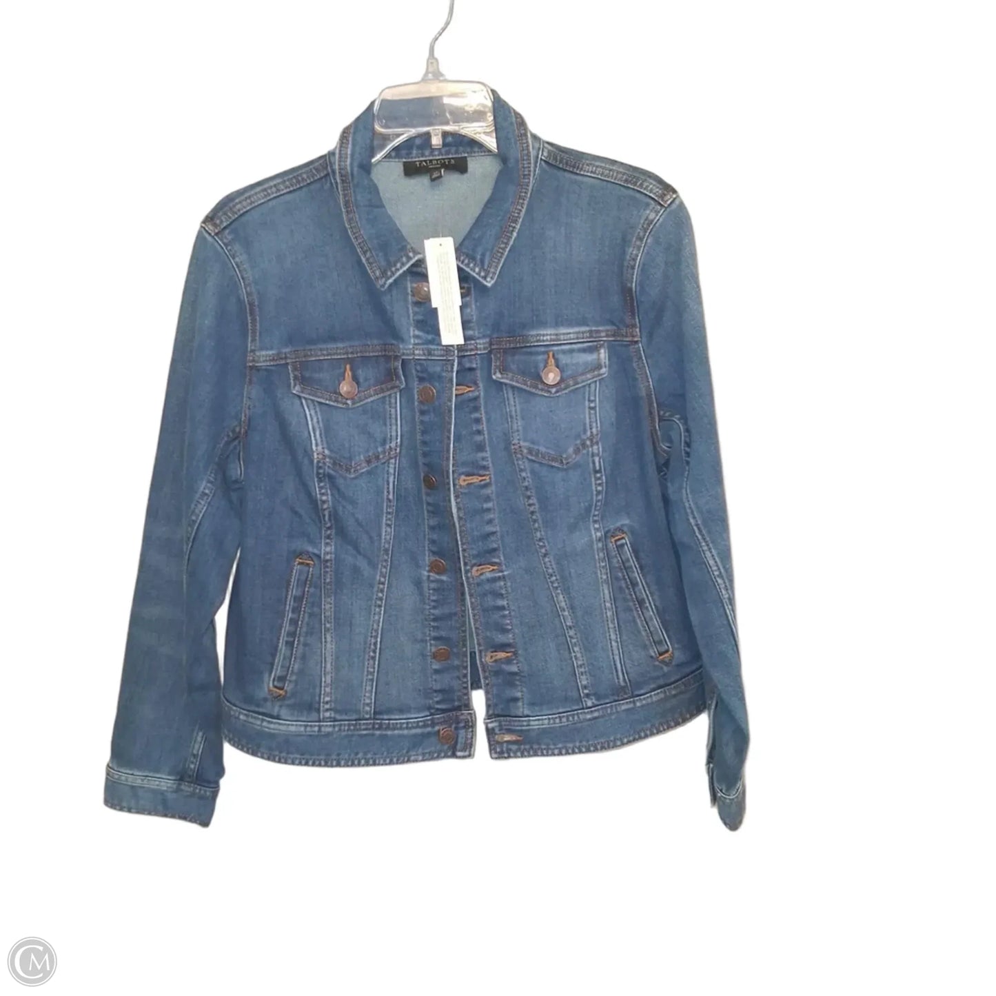 Jacket Denim By Talbots In Blue Denim, Size: Lp
