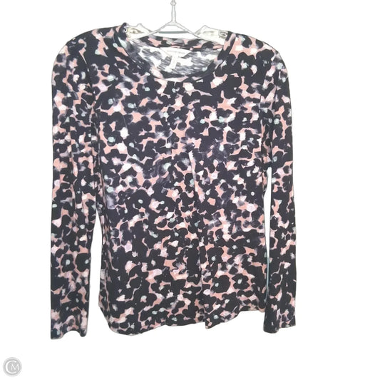 Top Long Sleeve Basic By Rebecca Taylor In Multi-colored, Size: L