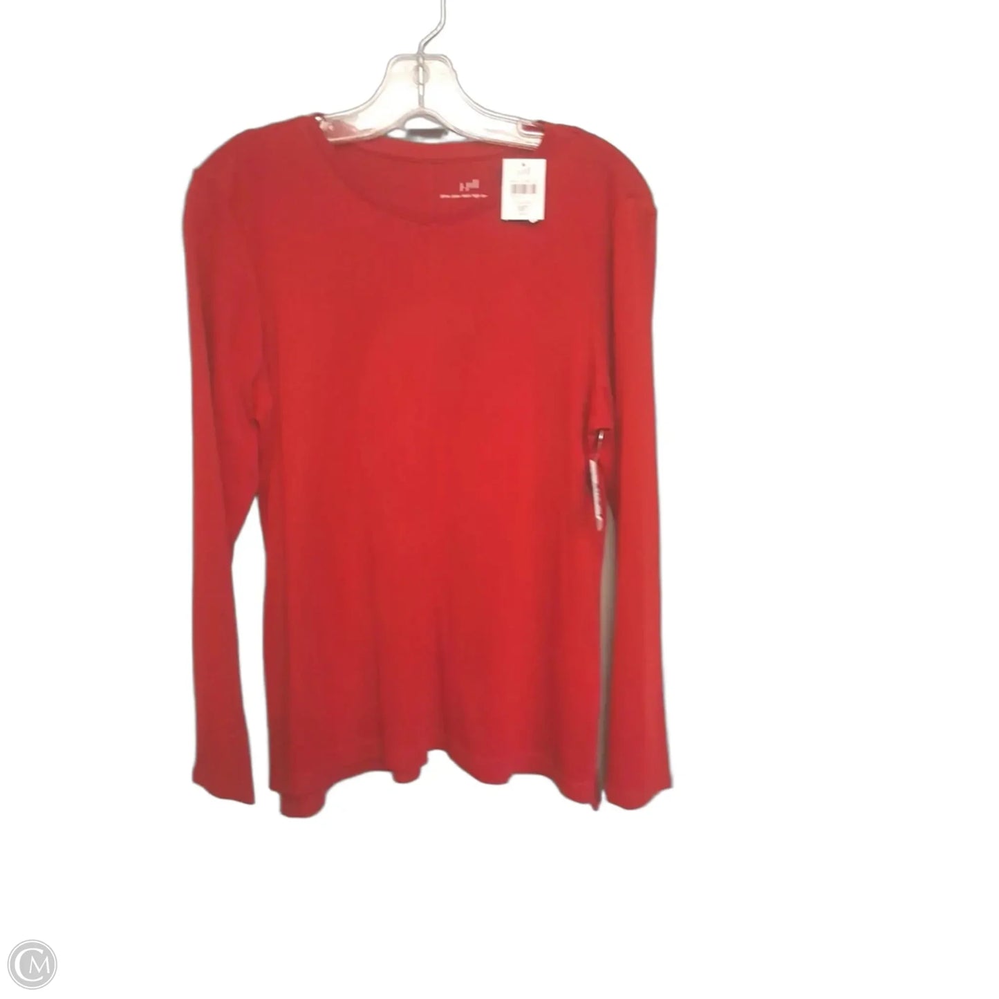 Top Long Sleeve Basic By J. Jill In Red, Size: Mp