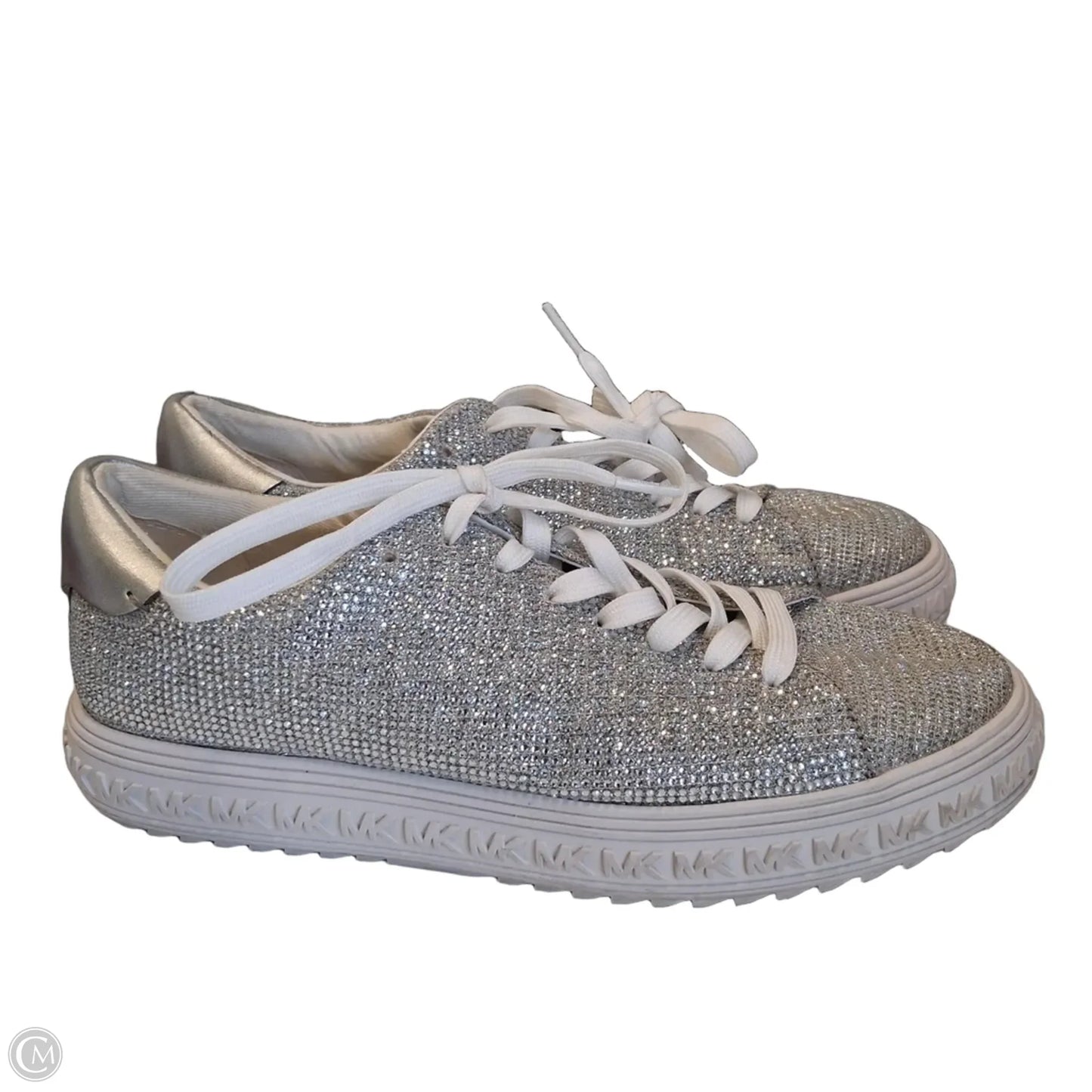 Shoes Sneakers By Michael By Michael Kors In Silver, Size: 7.5