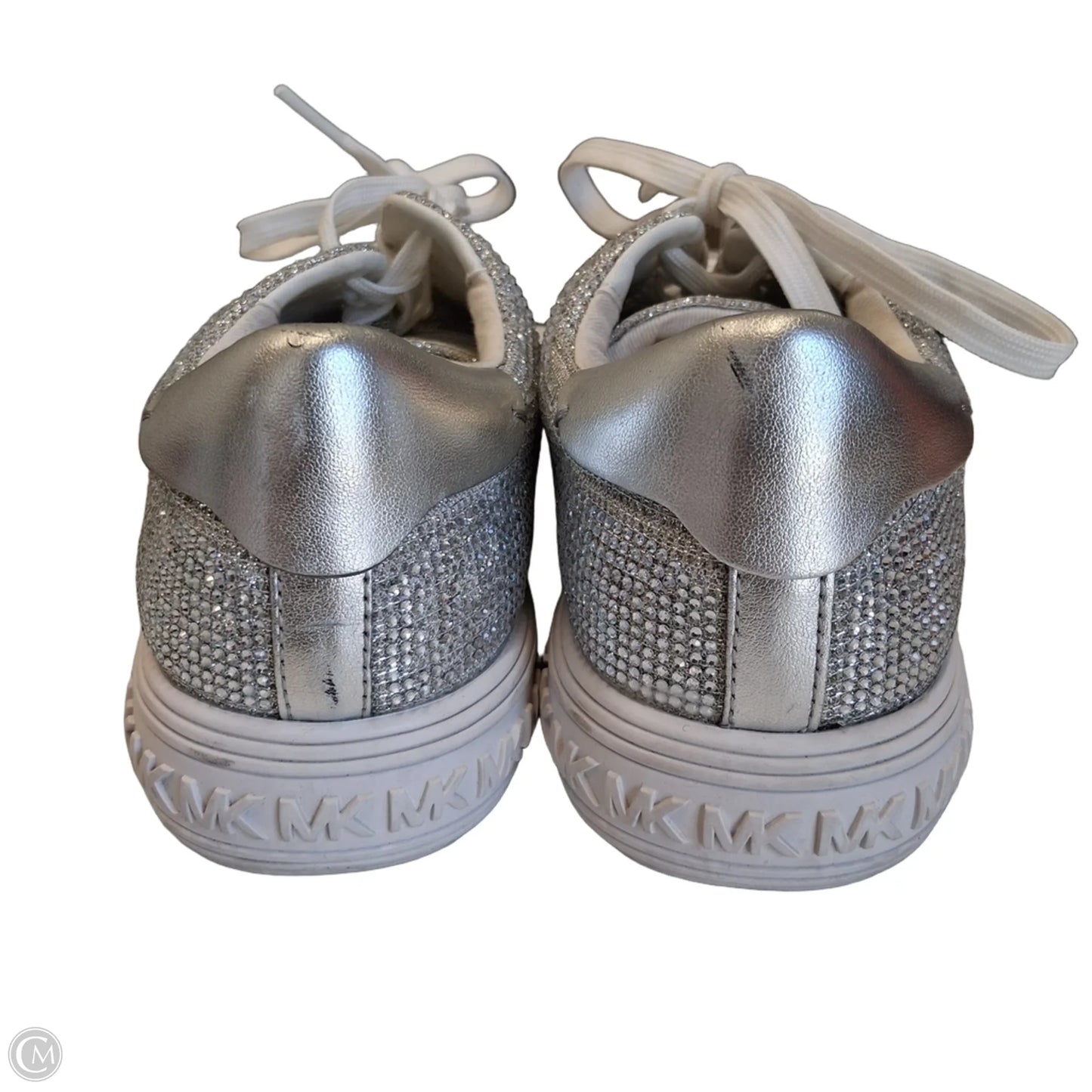 Shoes Sneakers By Michael By Michael Kors In Silver, Size: 7.5