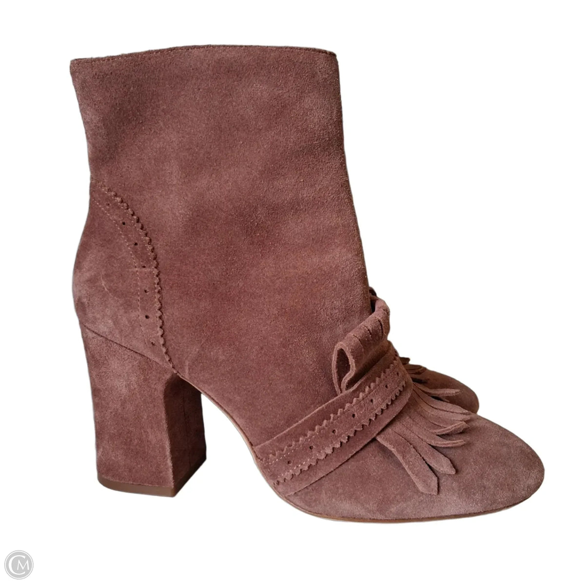 Boots Ankle Heels By Etienne Aigner In Brown, Size: 8.5