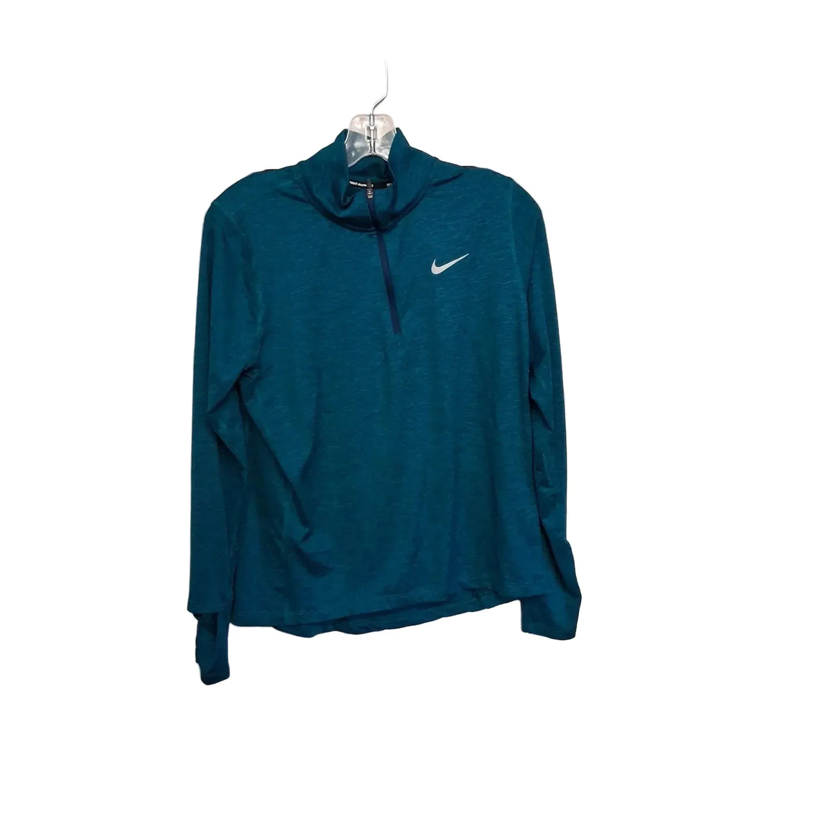Athletic Jacket By Nike Apparel In Teal, Size: M