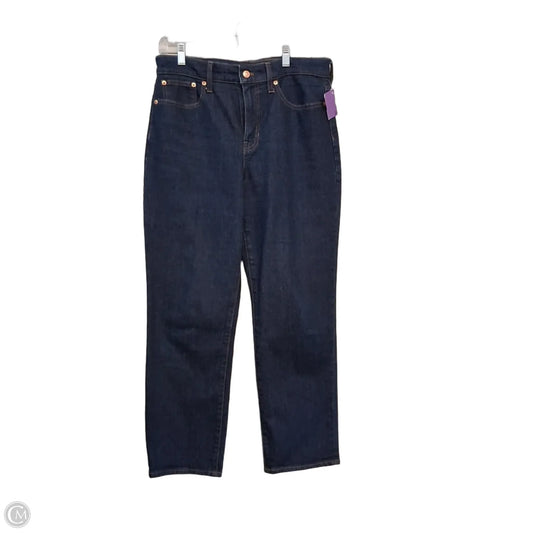 Jeans Straight By J. Crew In Blue Denim, Size: 8