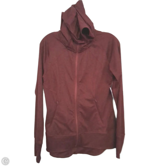 Sweatshirt Hoodie By Eddie Bauer In Red, Size: M