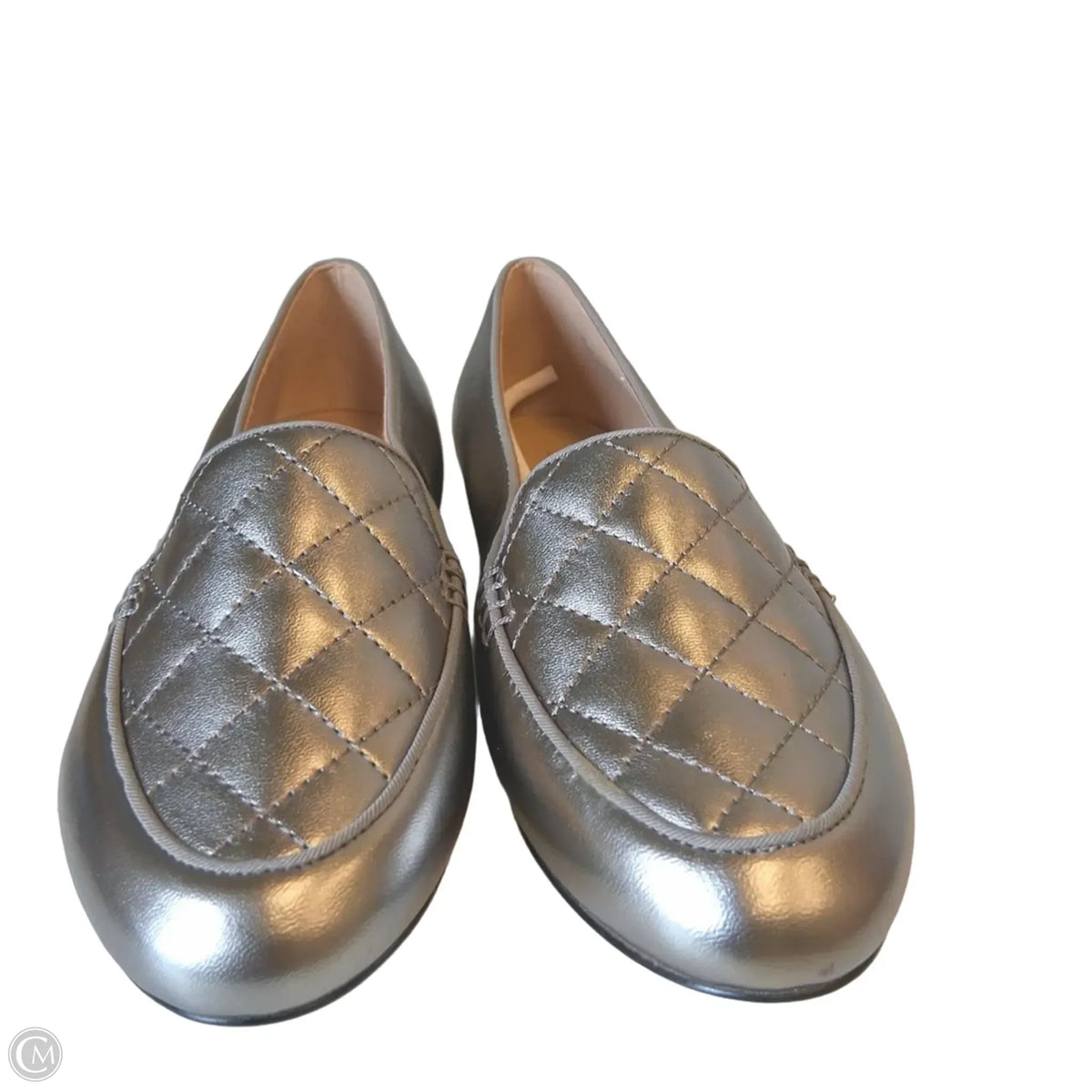 Shoes Flats By Talbots In Silver, Size: 6