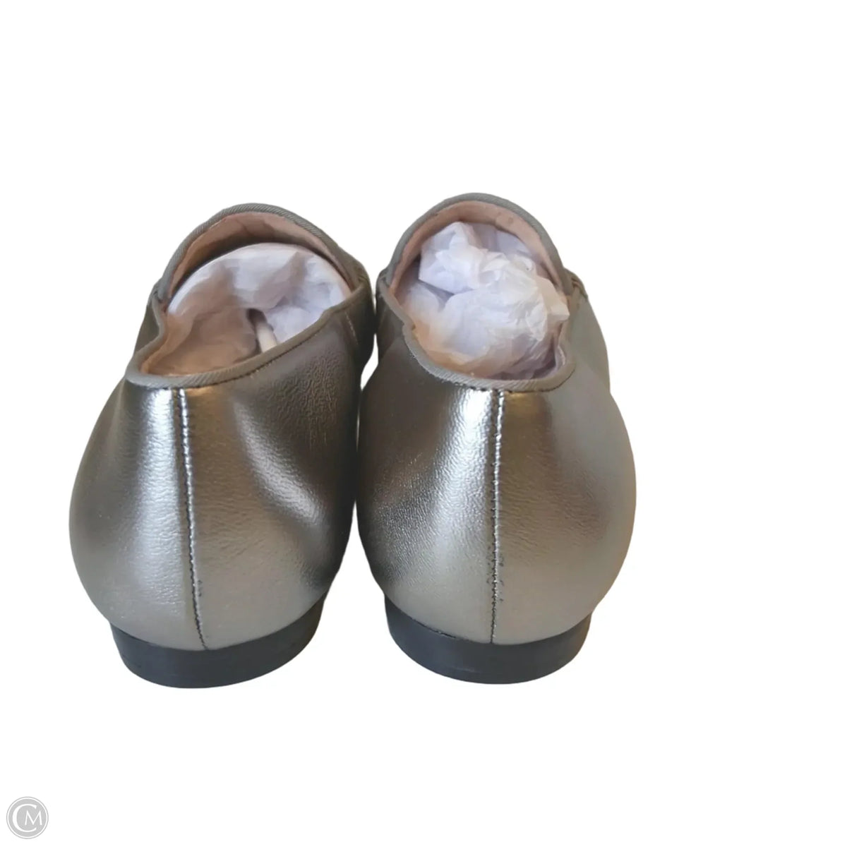 Shoes Flats By Talbots In Silver, Size: 6