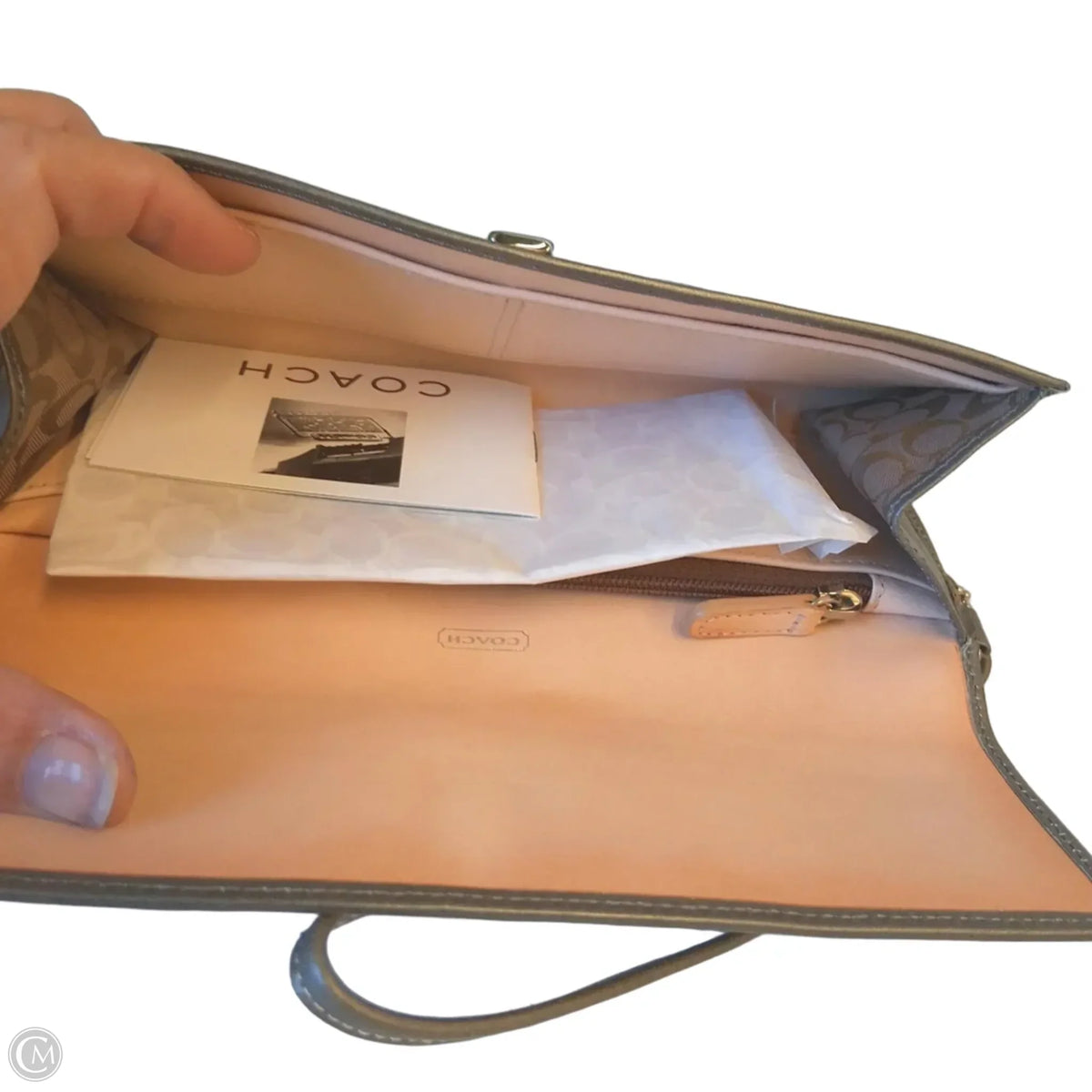 Wristlet Designer By Coach, Size: Medium