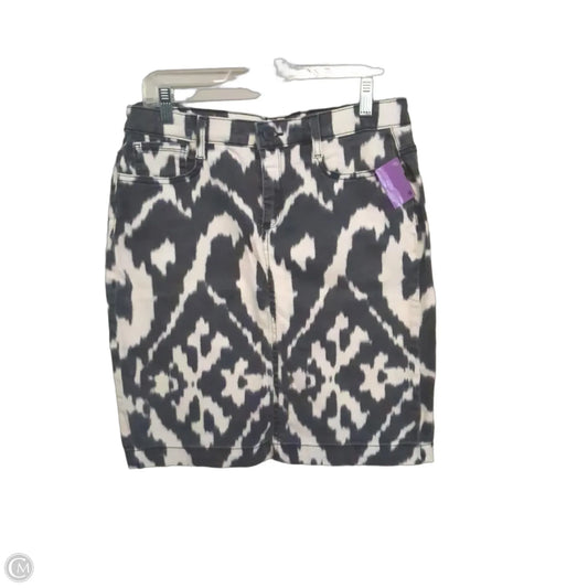 Skirt Mini & Short By Jones New York In Blue & White, Size: 8p