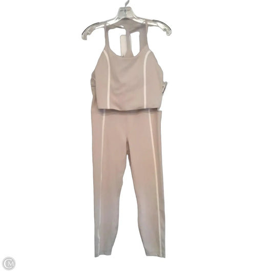 Athletic Pants 2pc By Yogalicious In Beige, Size: M