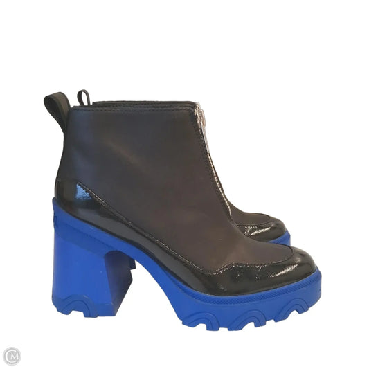 Boots Ankle Heels By Sorel In Black & Blue, Size: 6.5
