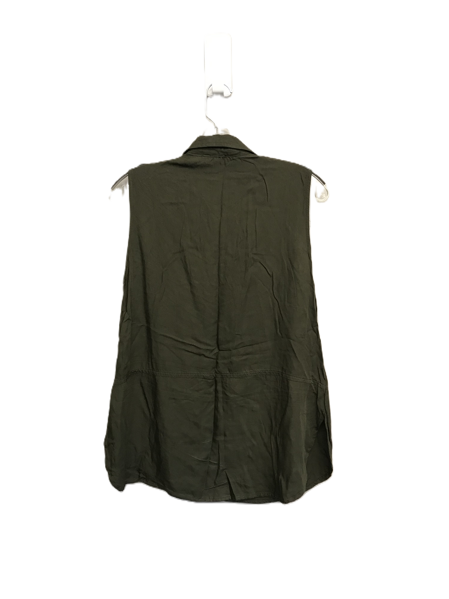 Green Top Sleeveless Basic By Jones New York, Size: M