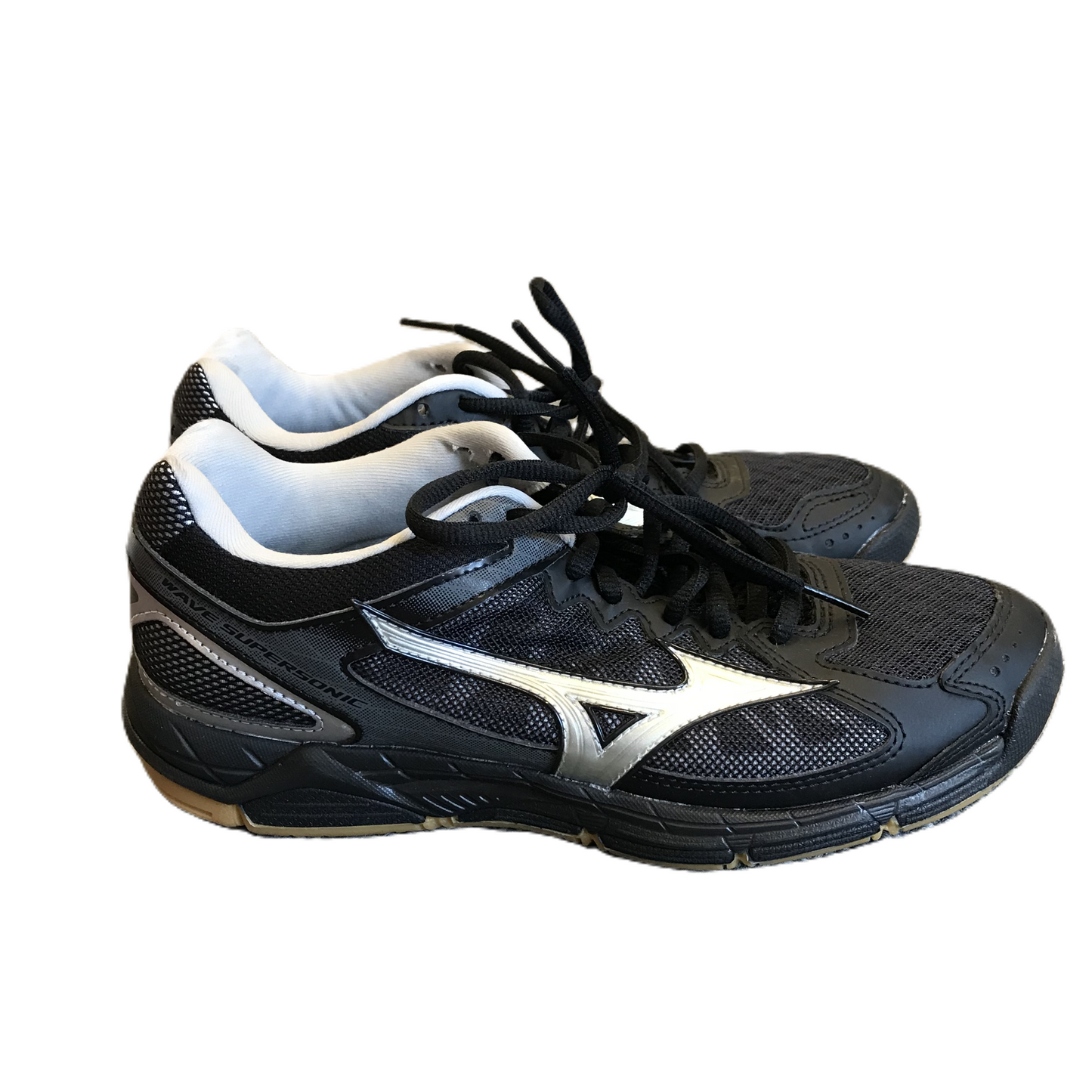 Black Shoes Athletic By Mizuno, Size: 8