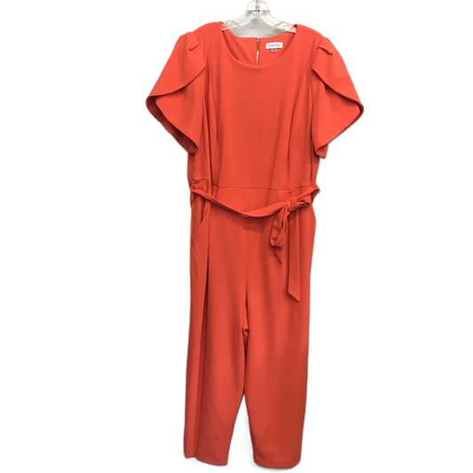 Orange Jumpsuit By Calvin Klein, Size: 2x