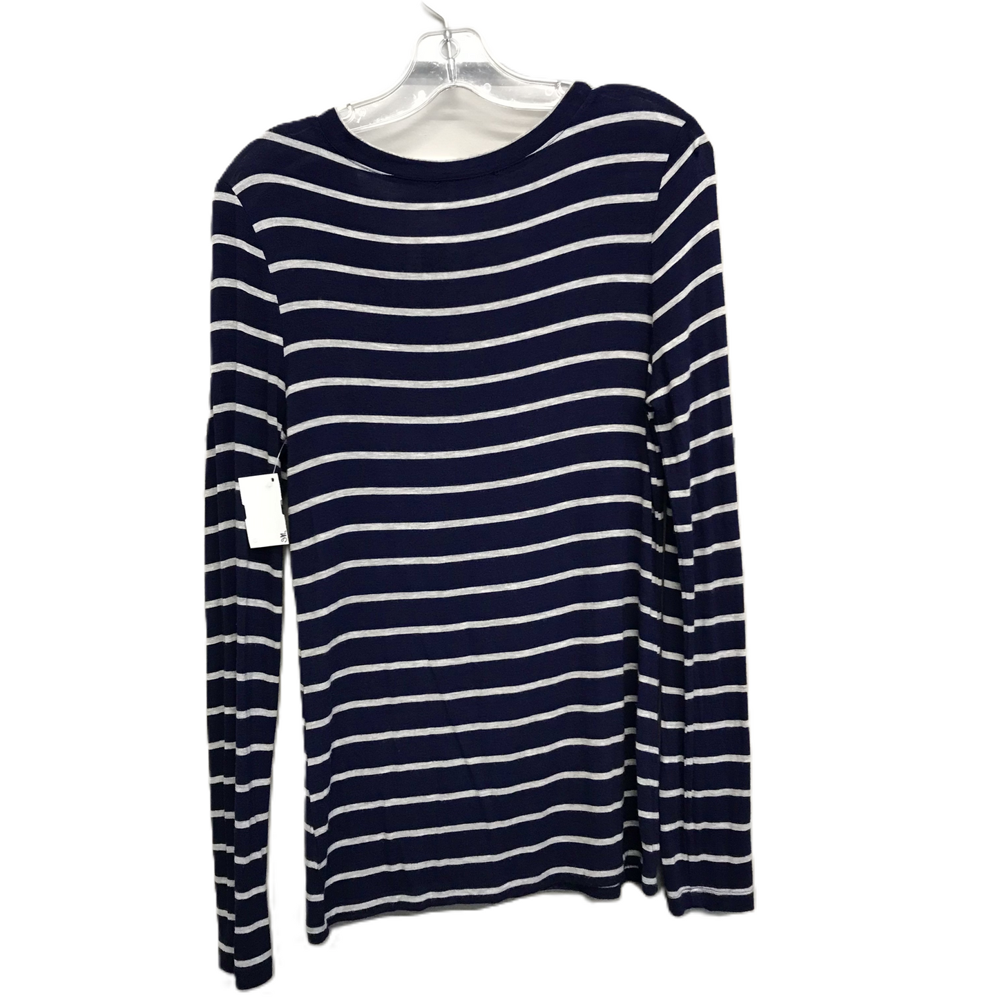 Top Long Sleeve By Zenana Outfitters In Striped Pattern, Size: M