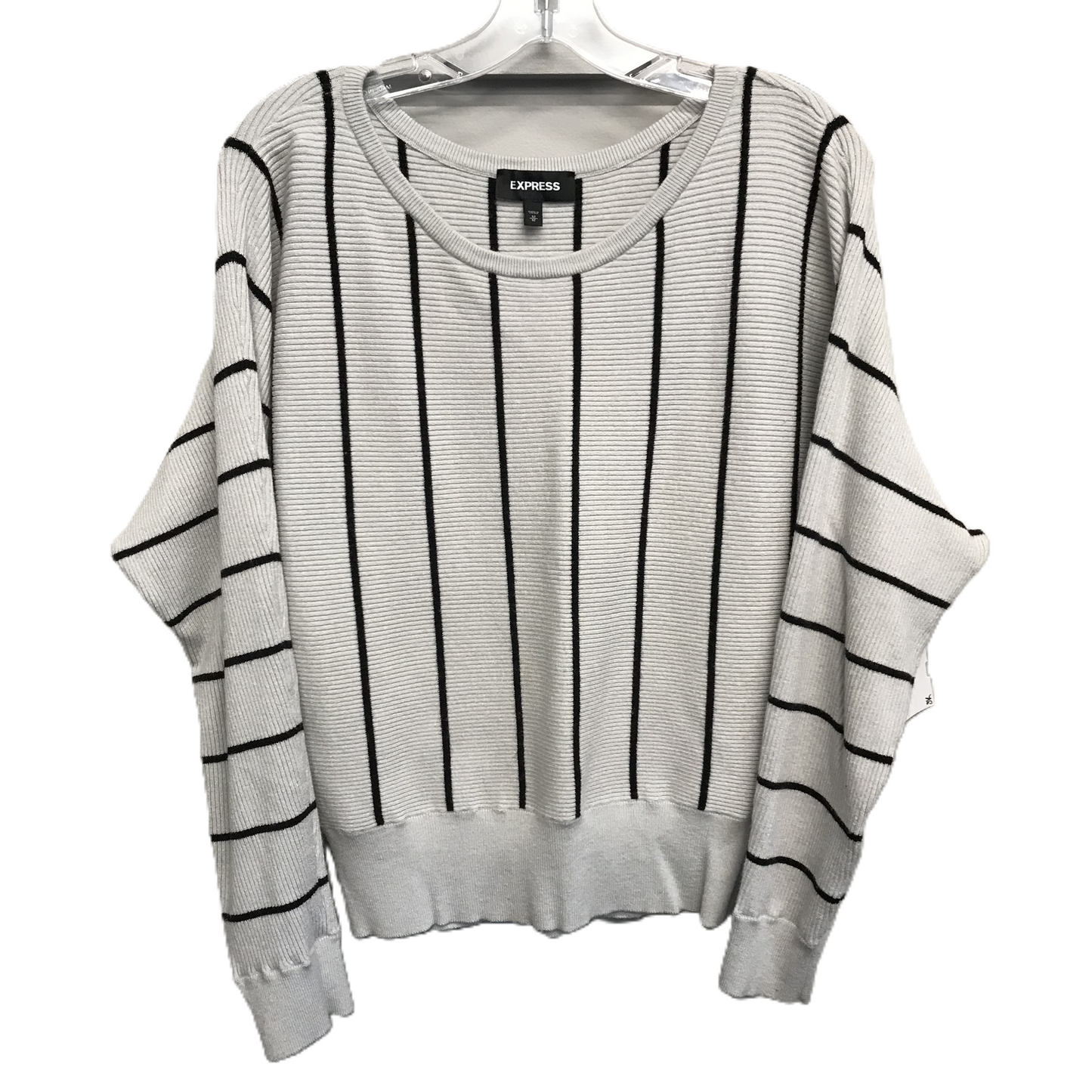 Sweater By Express In Black & Grey, Size: M