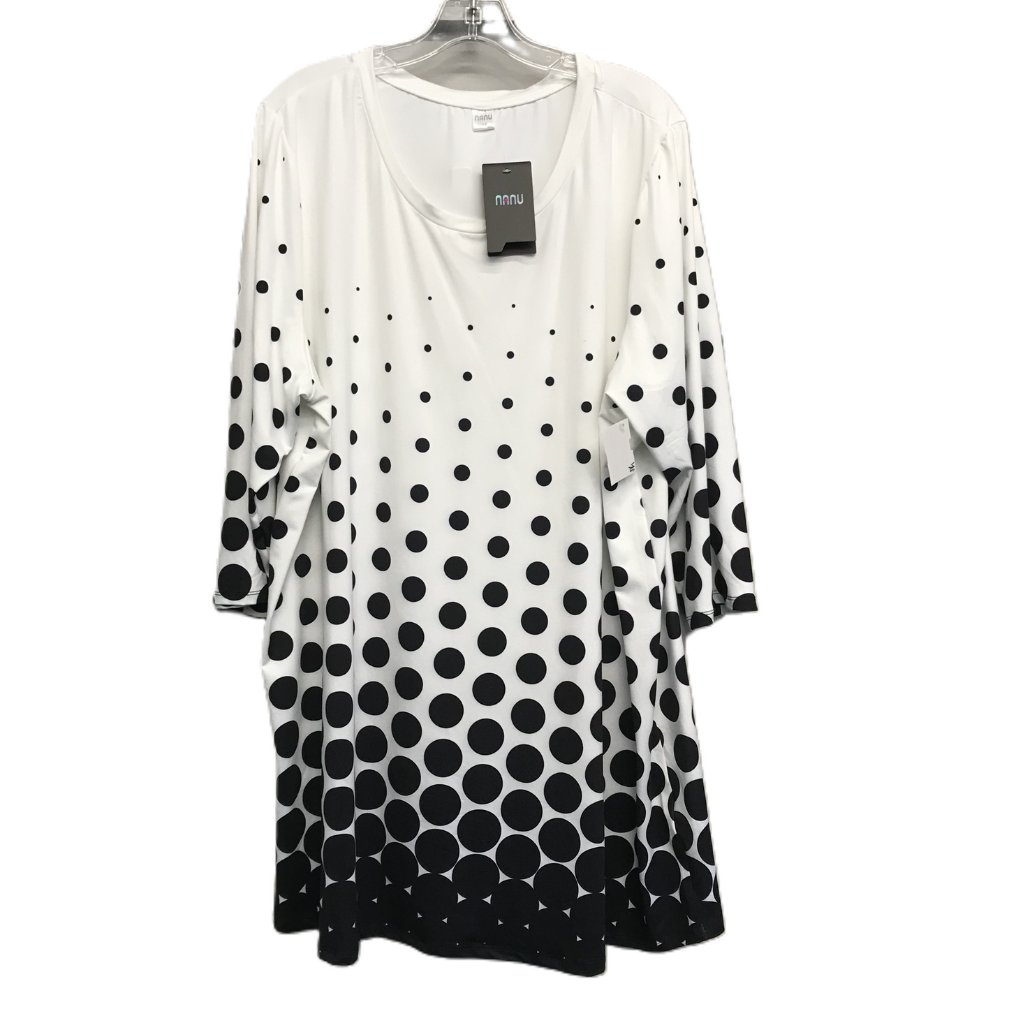 Top 3/4 Sleeve By Nanu In White, Size: 3x