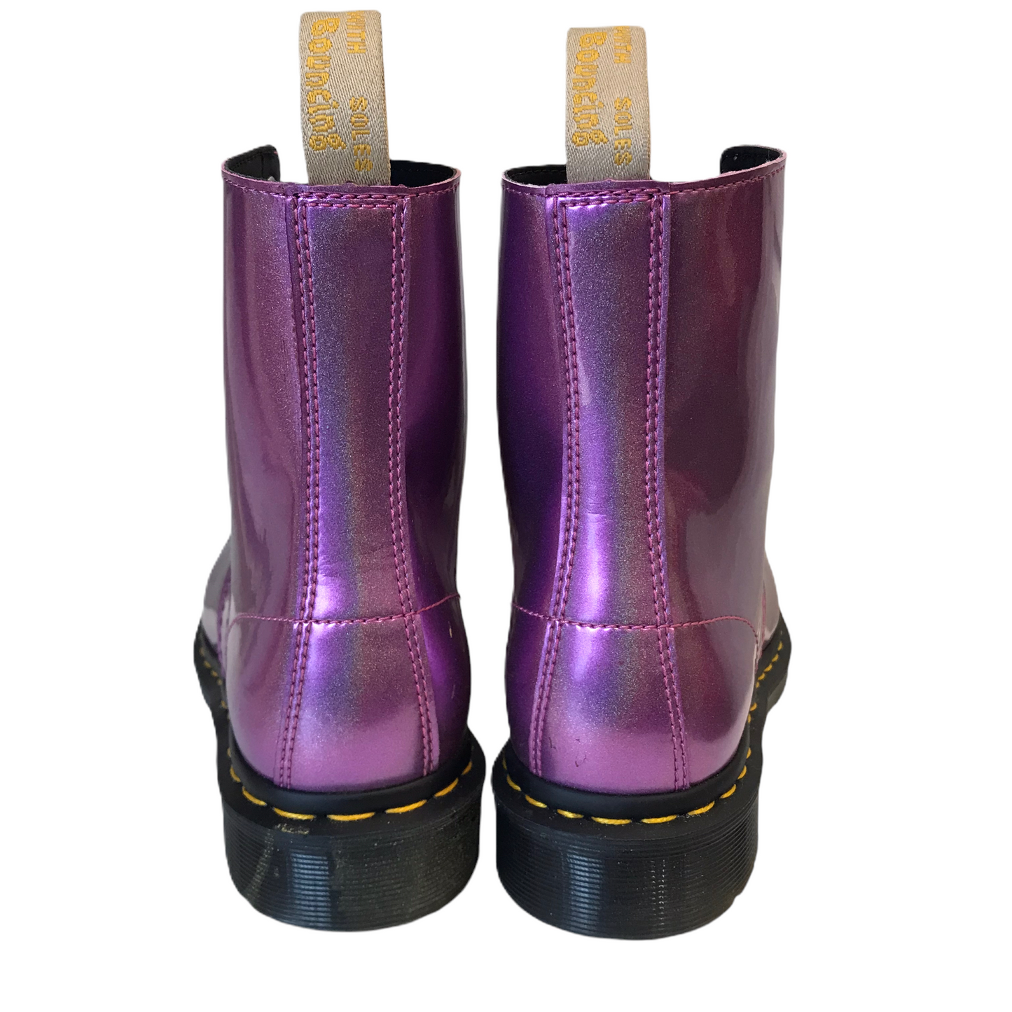 Boots Combat By Dr Martens In Purple, Size: 8