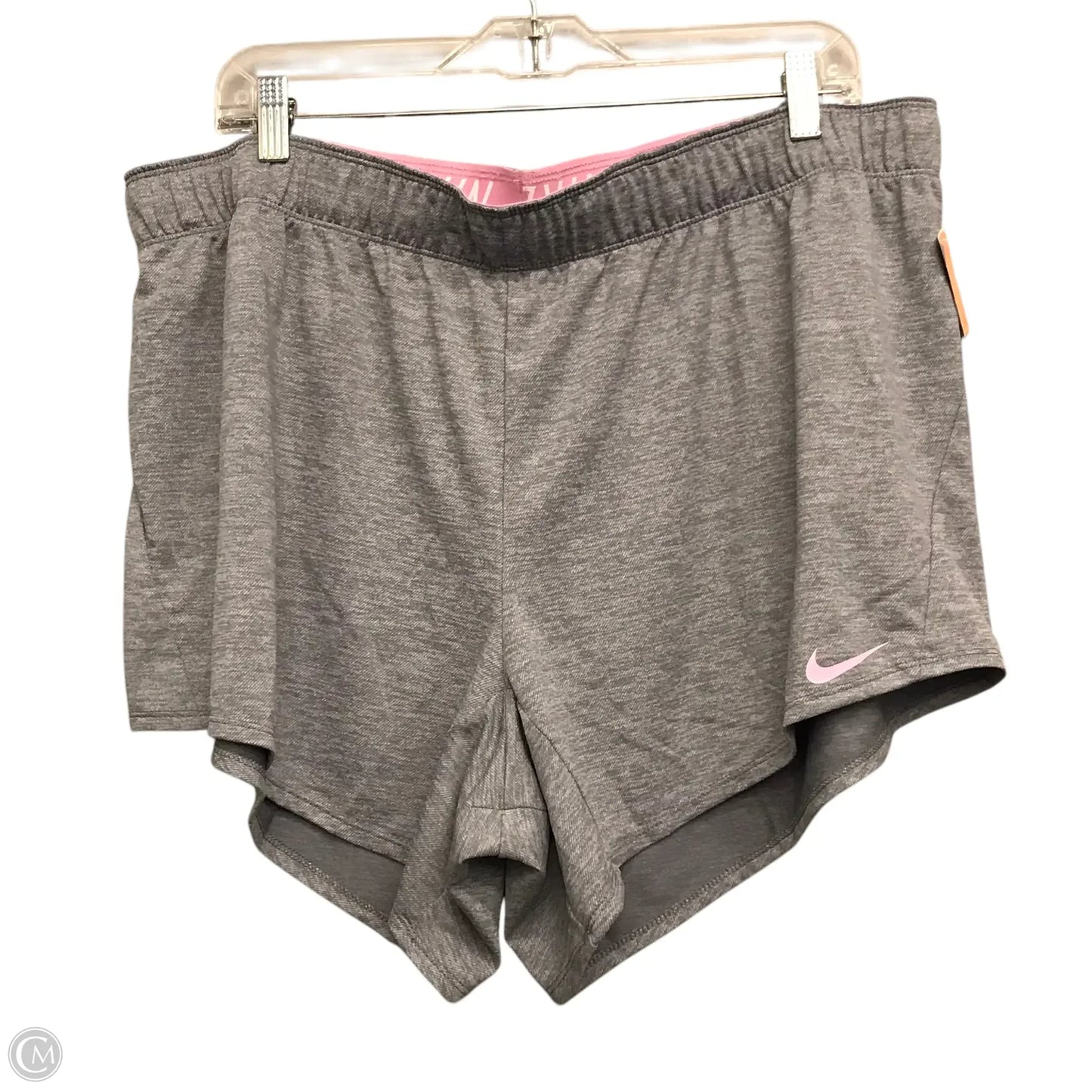 Athletic Shorts By Nike In Grey, Size: 1x