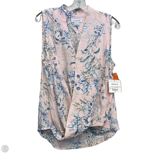 Top Sleeveless By Liz Claiborne In Floral Print, Size: M