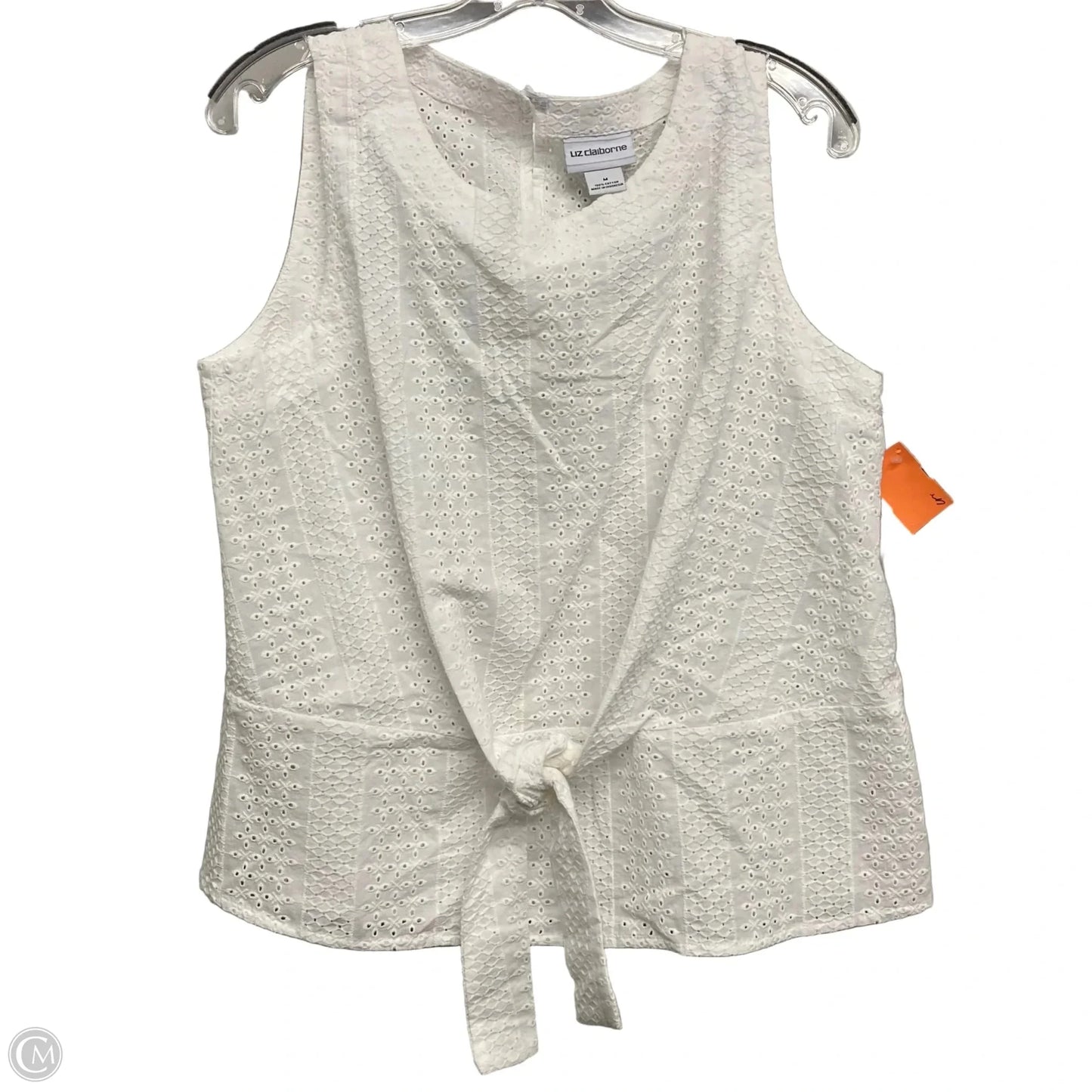 Top Sleeveless Basic By Liz Claiborne In White, Size: M