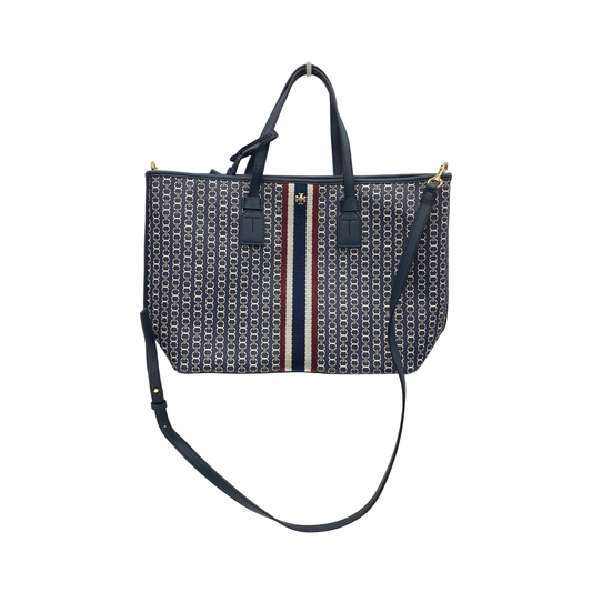 Handbag Designer By Tory Burch In Navy, Size:Medium