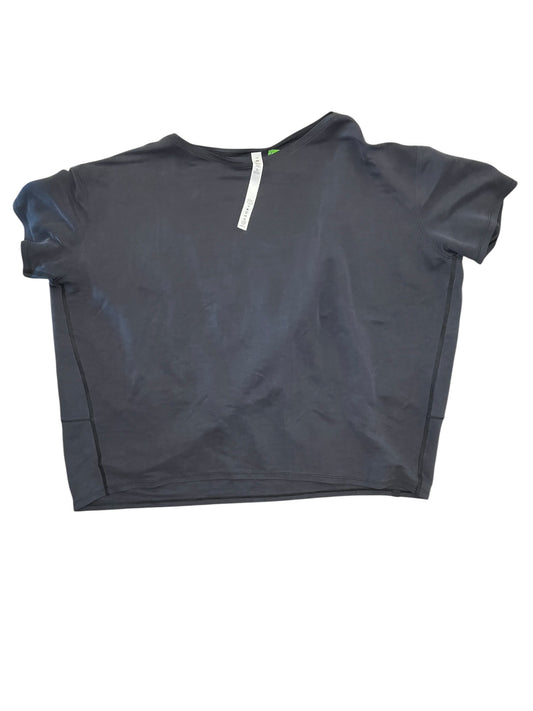 Athletic Top Ss By Lululemon In Grey, Size:L